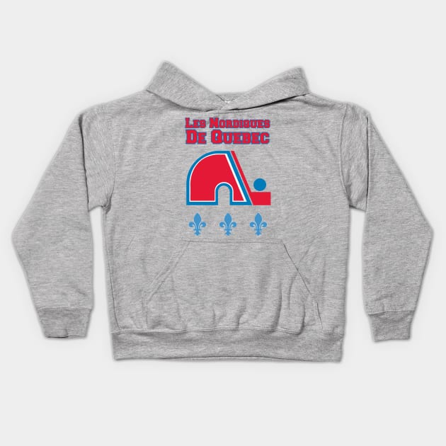 Les Nordiques De Québec Kids Hoodie by capognad